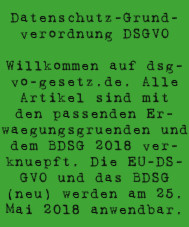 Datenschutz-Grundverordnung